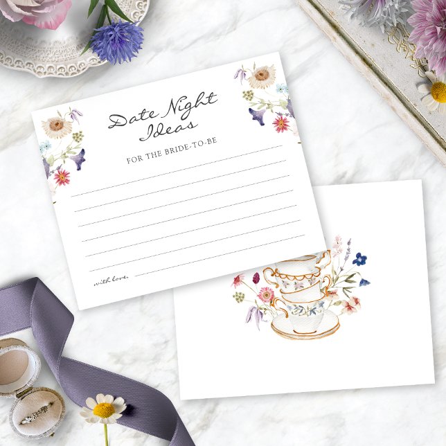 Tea Date Night Ideas (Floral Tea Party Date Night Ideas by Painted Paperie
)