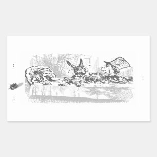 Tea Party Alice in Wonderland Stickers