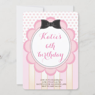 Tea Party Anniversaire Invitations
