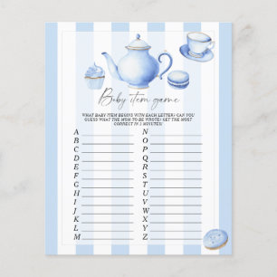Tea party - Baby Item Game. Jeu baby shower