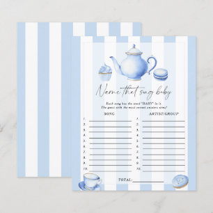 Tea party bleu - Nom de la chanson jeu de baby sho