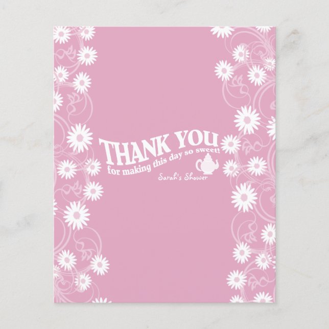 Tea Party et Daisy Chocolate Bar Favoriser (Devant)