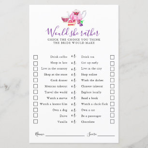 Tea Party Fête des mariées Voudrait-elle plutôt jo