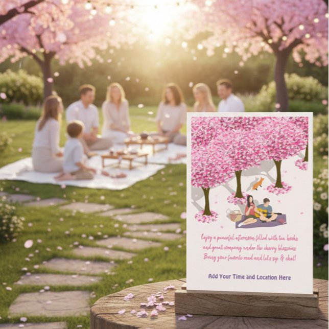 Tea Party ou Book Club Rassemblement Invitation (Créateur téléchargé)