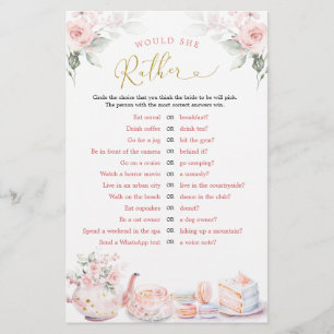 Tea Party rose Floral Jeux sur mesure