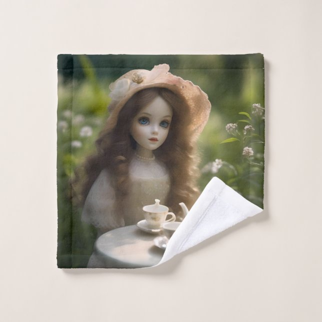 Tea Party vintage Pour Deux Personnes, (Gant de toilette)