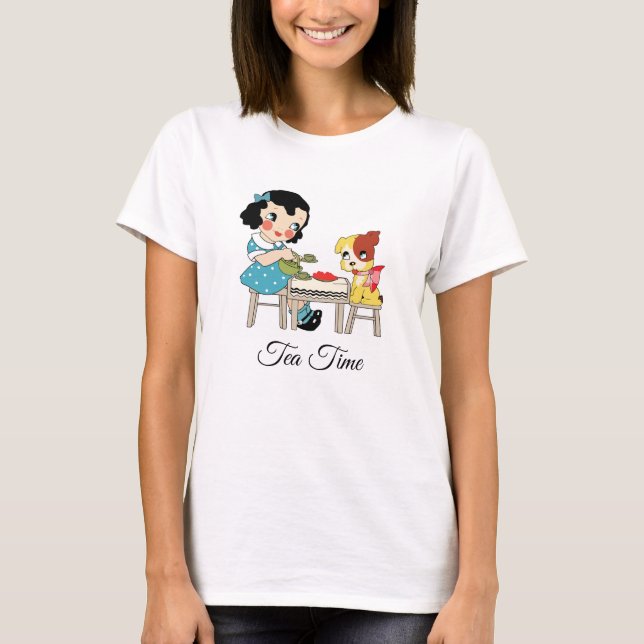 Tea Time Design T-shirt (Devant)