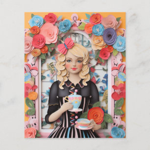 Tea Time Elegance : Dress Up Paper Dolls