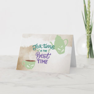 Tea Time est la meilleure carte blanche