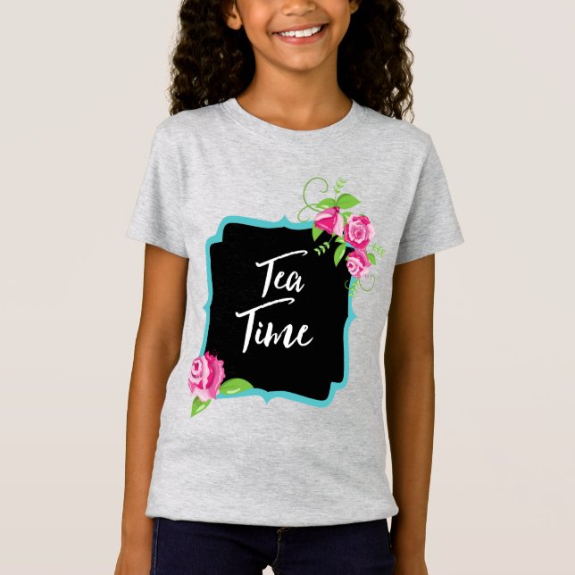 Tea Time Girls' Fine T-Shirt (Devant)