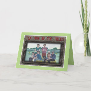 "Tea Time In The Fields" Carte de la Saint Patrick