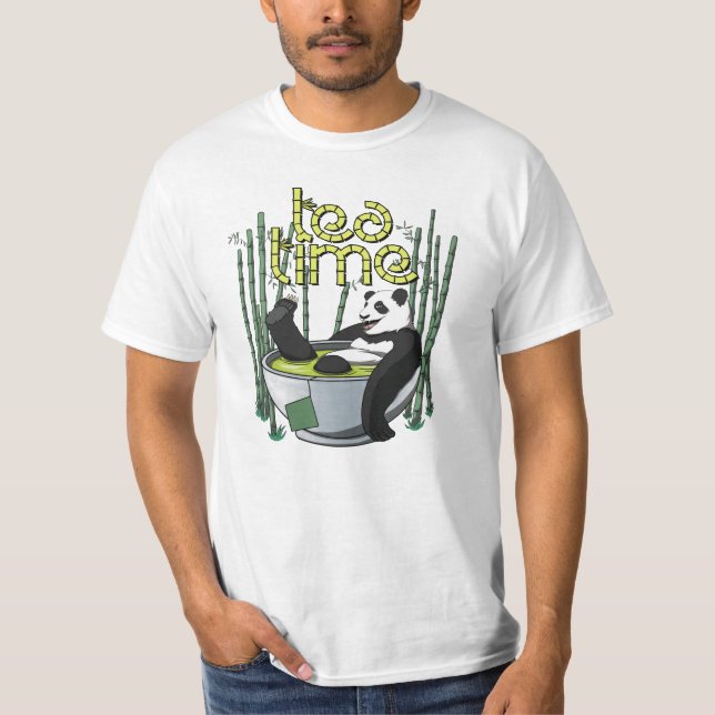 Tea Time Panda T-shirt (Devant)