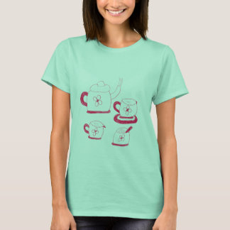Tea Time T-shirt de base pour femmes