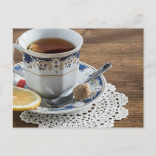Tea time Tea cup carte postale pour le post-croise