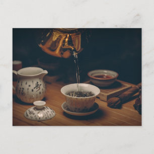 Tea time Tea cup carte postale pour le post-croise