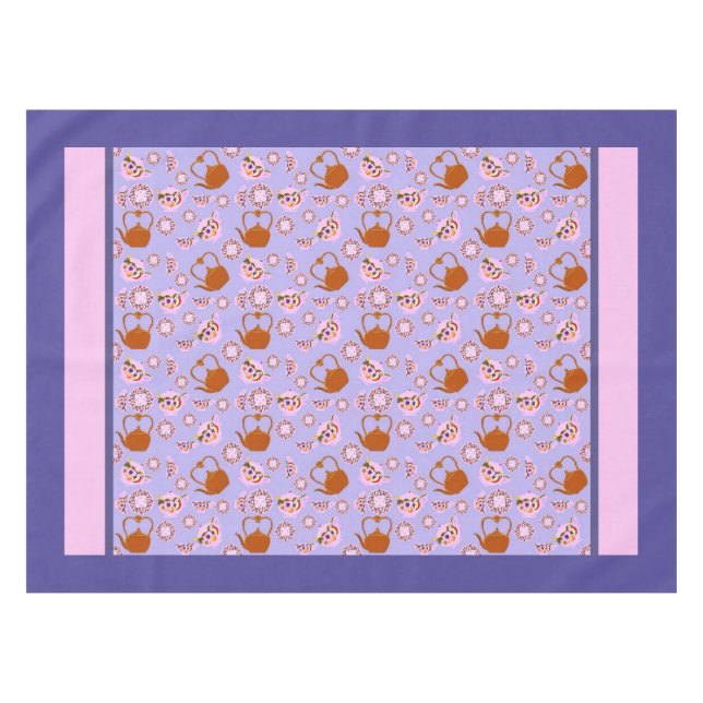 Tea Time : teapot, théière, nappe de bouilloire en (Devant (Horizontal))