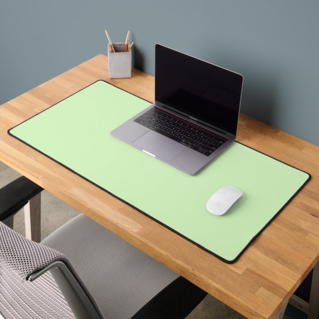 Tea vert pastel Feuille couleur solide (Bureau 2)