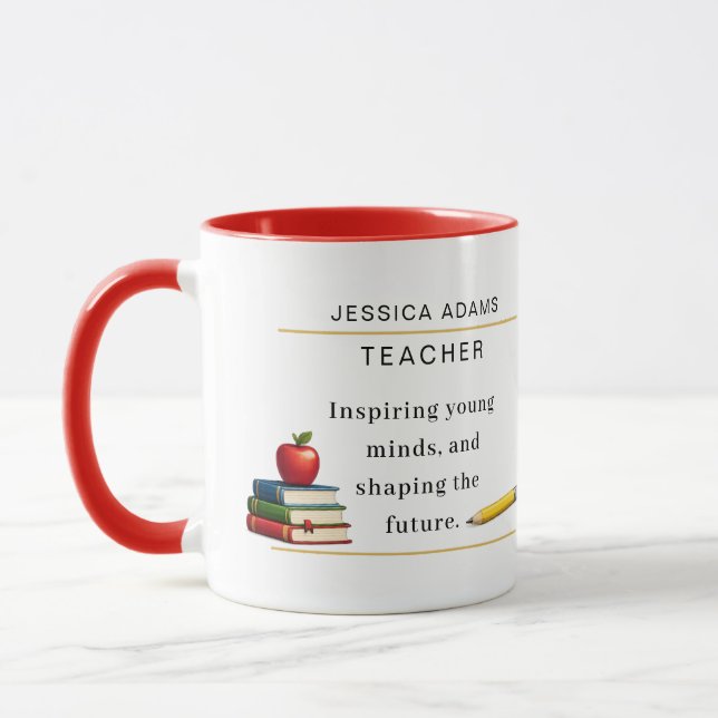 Teacher Appreciation Gift Coffee Mug (Gauche)
