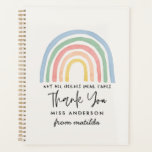 Teacher aquarelle arc-en-ciel mignon moderne<br><div class="desc">Teacher aquarelle arc-en-ciel mignon cadeau moderne de l'élève signe personnalisé.</div>
