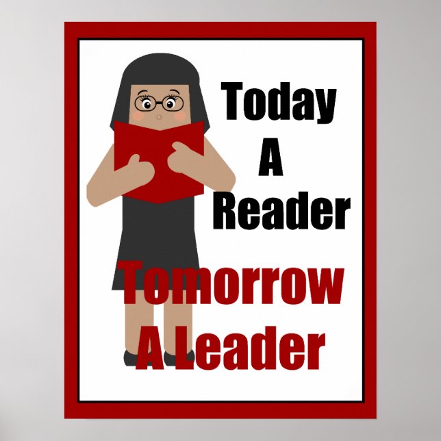 Teacher Book Lover Gal Leader Poster (Devant)