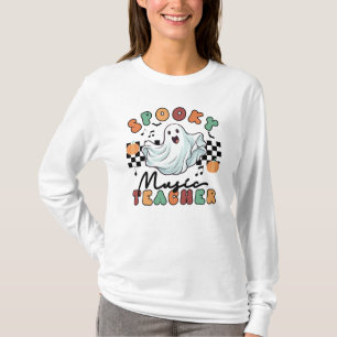 Teacher de musique éffrayante Halloween T-shirt ré