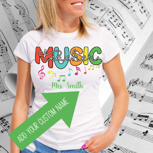 Teacher de musique Tshirt personnalisable