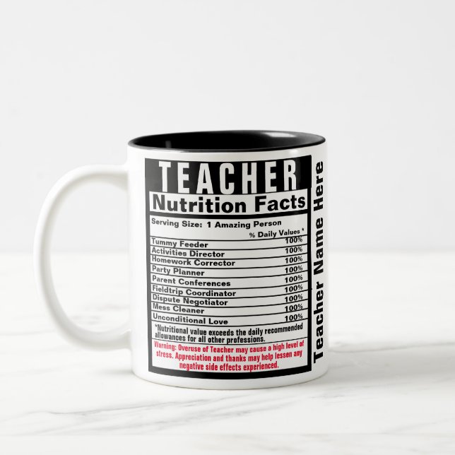 Teacher Funny Cadeau Mug (Gauche)