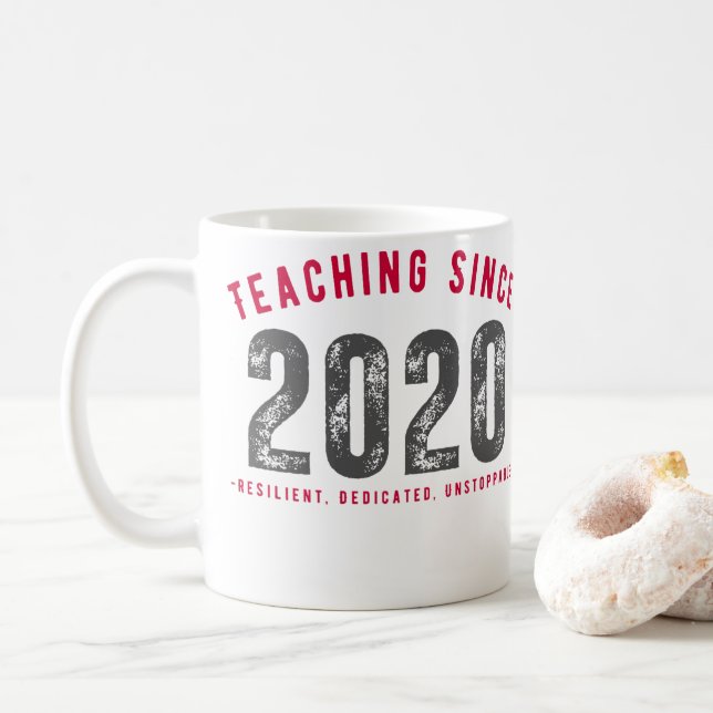 Teacher Mug | Teaching Since 2020 (Avec donut)