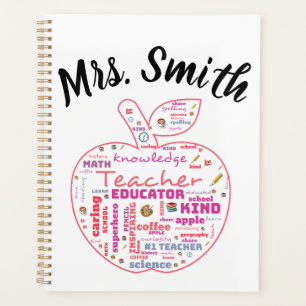 Teacher personnalisé Apple Word Art