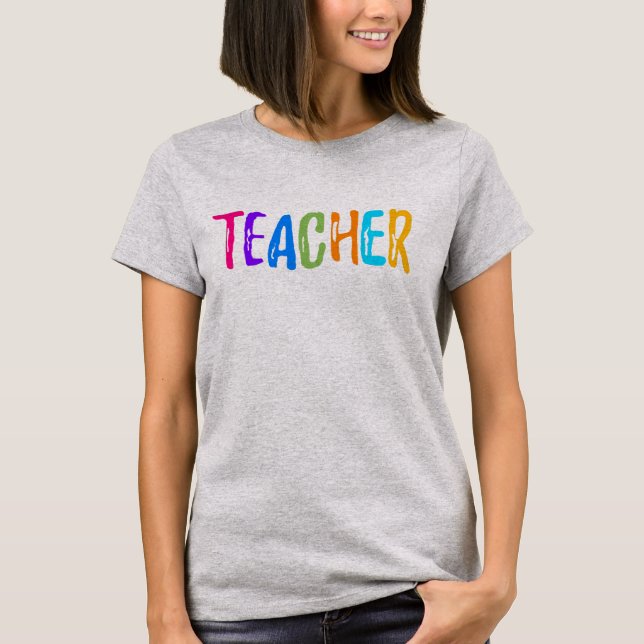 Teacher Word art T-shirt (Devant)