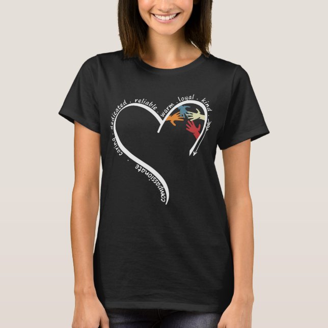 Teaching Is a Work of Heart – Teacher Gift T-Shirt (Devant)