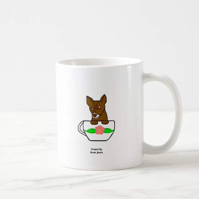 Teacup Chihuahua Café Mug (Droite)