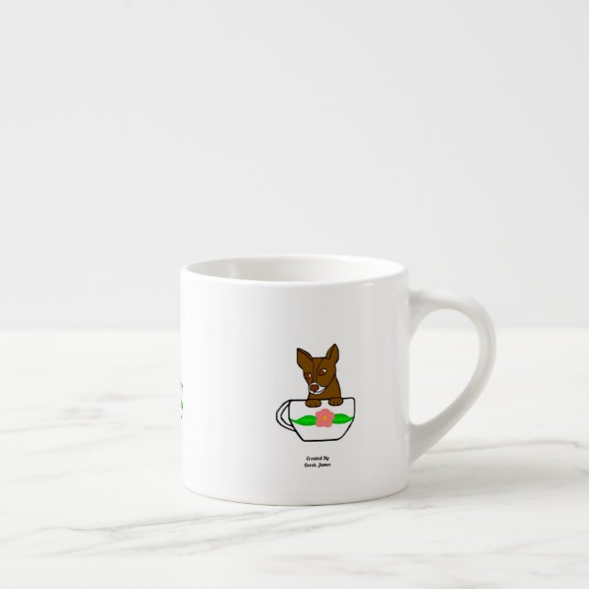 Teacup Chihuahua Espresso Mug (Droite)