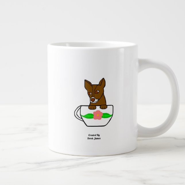 Teacup Chihuahua Jumbo Mug (Droite)