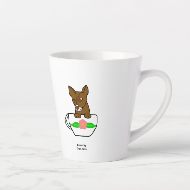 Teacup Chihuahua Petite Mug Latte (Droite)