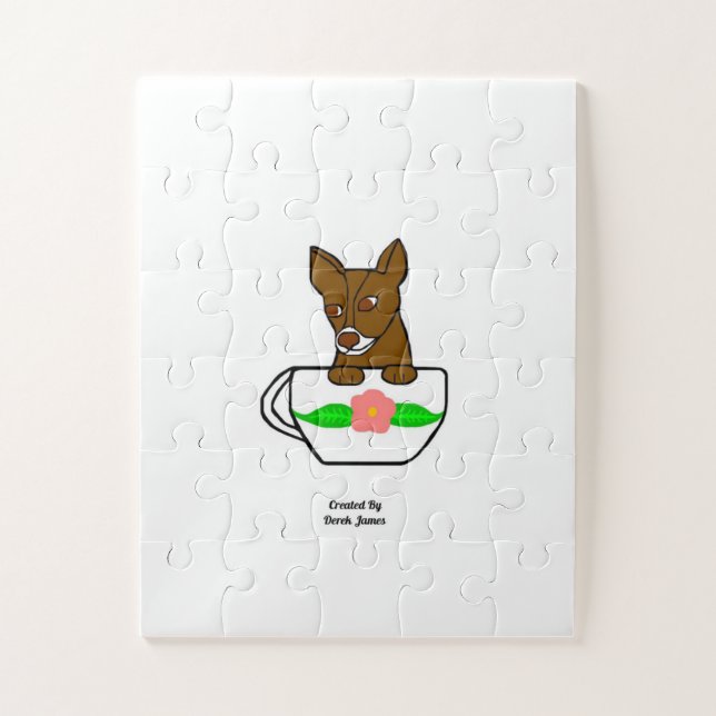 Teacup Chihuahua Puzzle 11" x 14" (Vertical)