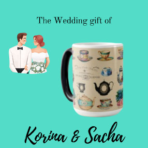 Teacup Vintage Rétro Publicité Mug