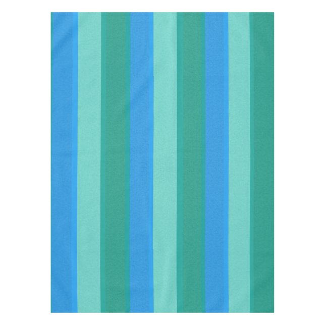 Teal atomique et nappe de rayures de turquoise (Devant)