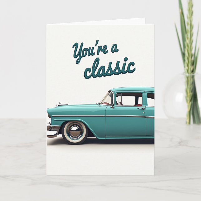 Teal Auto Vous êtes un père classique Carte (Devant)
