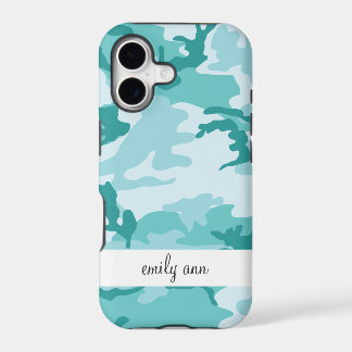 Teal et motif urbain bleu vert de Camoflage