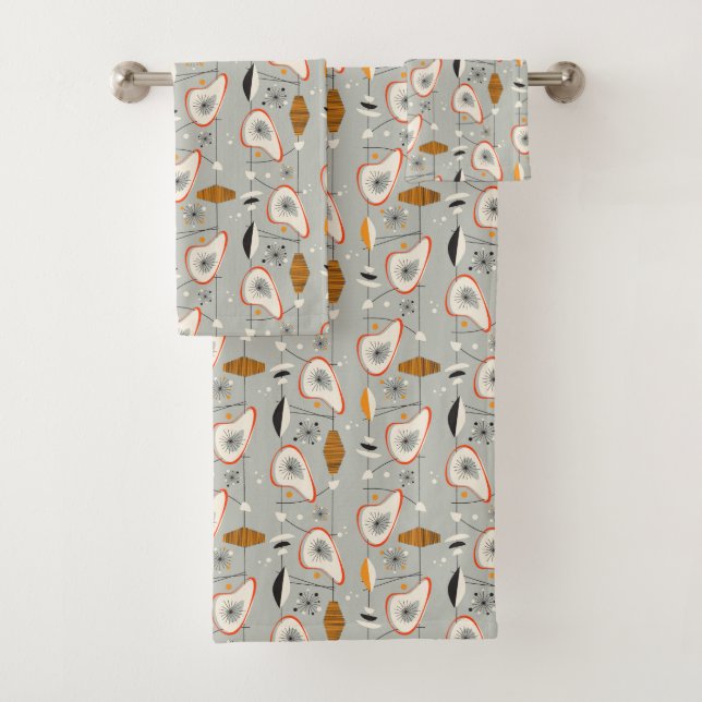 Teal géométrique et motif bleu (En situation)