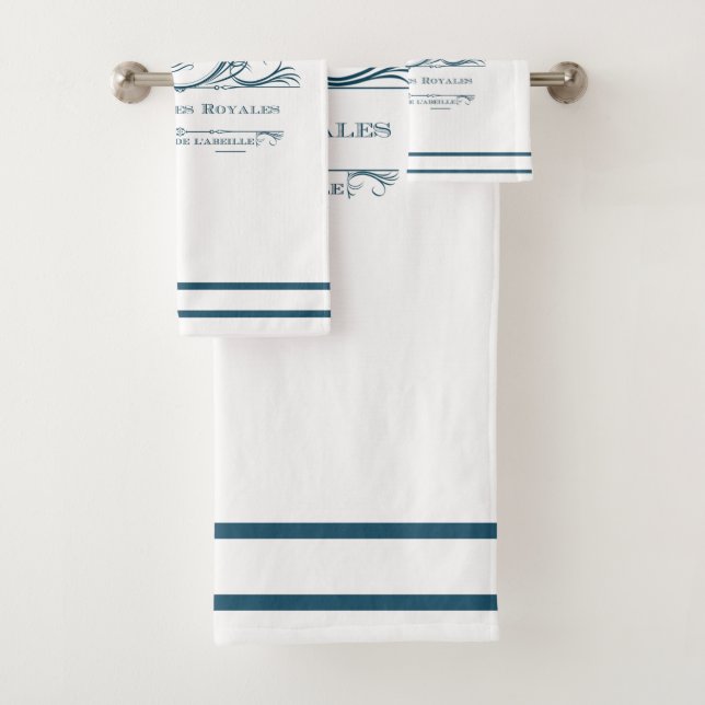 Teal L' ensemble de serviette de salle de bains de (En situation)