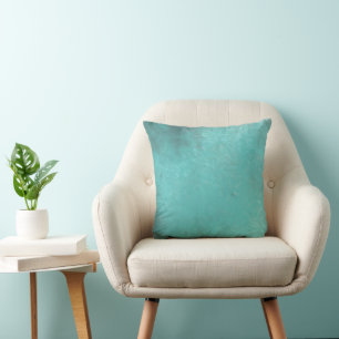 Teal lumineux avec le coussin embouti Antiqued de