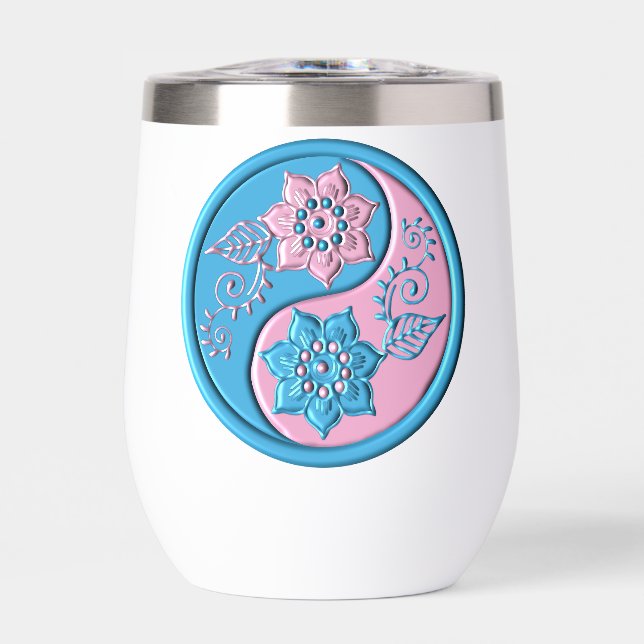 Teal & Pink Yin Yang water bottle (Avant)