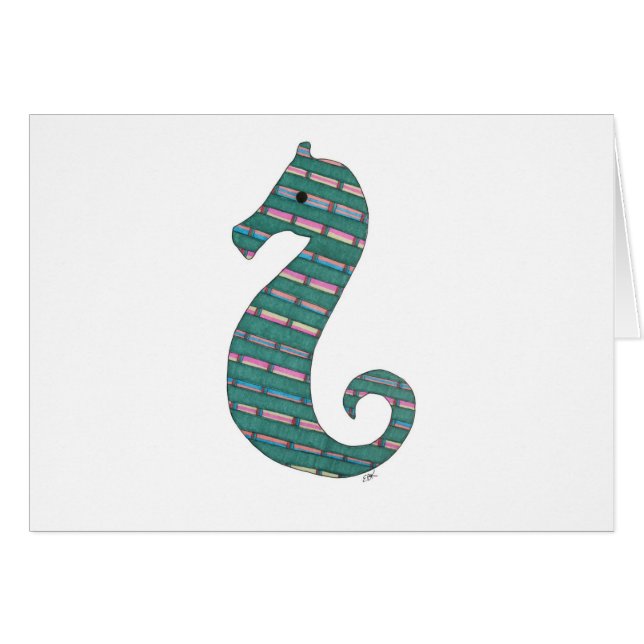 Teal Seahorse (Devant horizontal)