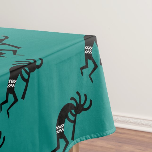 Teal Sud-Ouest Kokopelli Et Nappe Noire (In Situ)