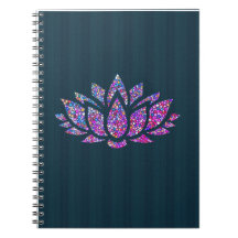 Teal tranquille et carnet de fleur de Lotus