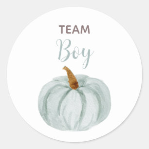 TEAM BLUE Genre Reveillez Baby shower Étiquettes d