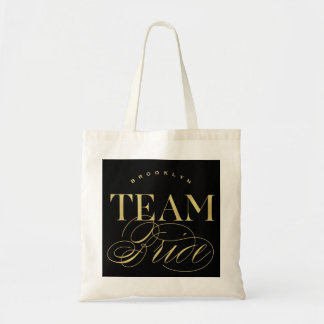 Team Bride Bachelorette Party Nom personnalisé Sac
