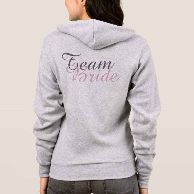 TEAM BRIDE Champagne Mariage Bridesmaid Sweat - sh (Dos)